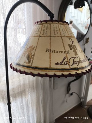 Lampada da terra in bronzo con collo di cigno vintage