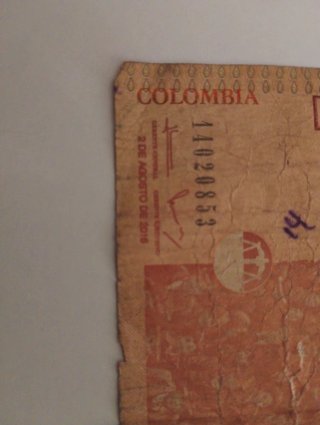 1000 Pesos Colombianos 2016