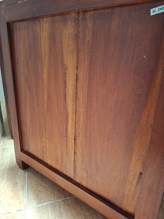 Pareja Muebles Auxiliares Madera Maciza Pórtico