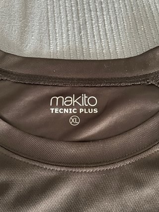 Camiseta deportiva Makito negra Talla XL