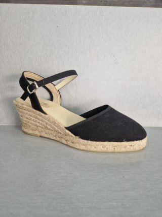 Sandalias cuña negras talla 40 nuevas