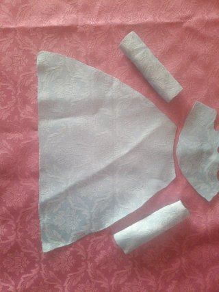 Saya para Virgen 16-20cm de Damasco