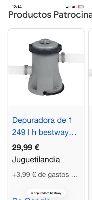 Piscina plastico comprada este año mas Depuradora