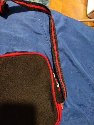 Borsello tracolla AC Milan nero e rosso