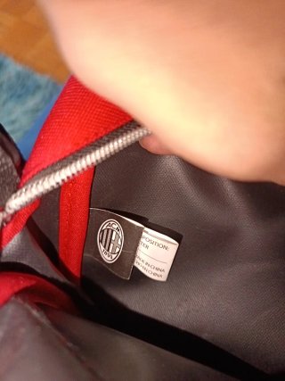 Borsello tracolla AC Milan nero e rosso