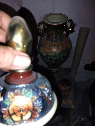 Urna china decorada