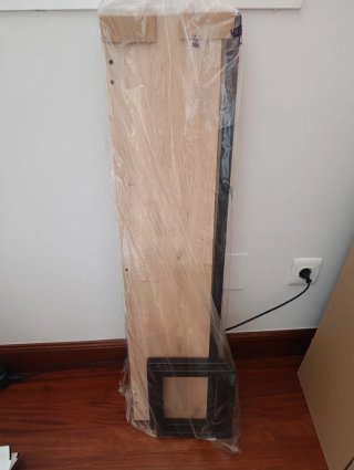 Perchero de entrada madera y metal
