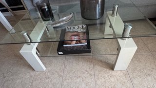 Mesa de centro con cristal- RECOGIDA en Madrid