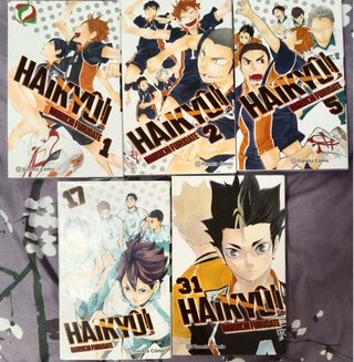 Mangas Haikyuu 1, 2, 5, 17 y 31