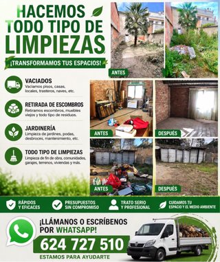 Limpiezas Vaciados Jardinería