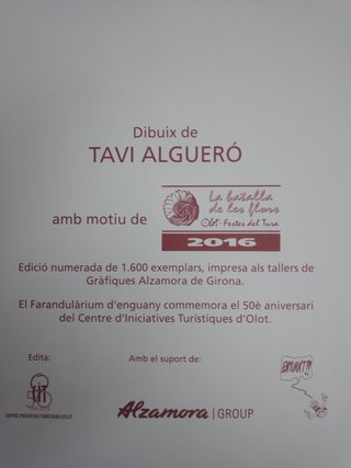 Litografía Festes del Tura Olot