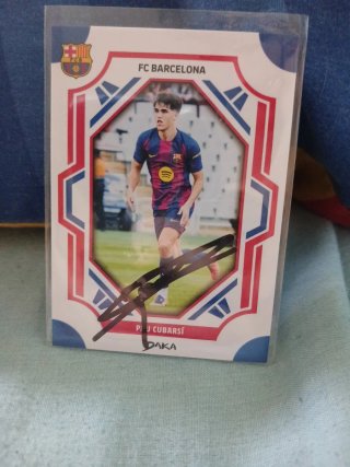 Cromo Pau Cubarsí firmado FC Barcelona