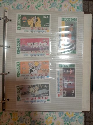 Lotería ONCE 1995-1996 Colección Boletos