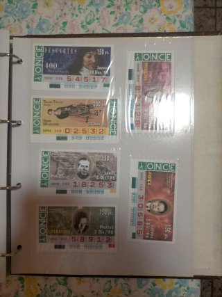 Lotería ONCE 1995-1996 Colección Boletos