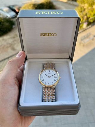 Reloj Seiko Quartz Vintage Gold Nuevo *Año 1993*