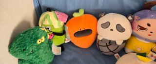 Lote 6 peluches frutas y animales