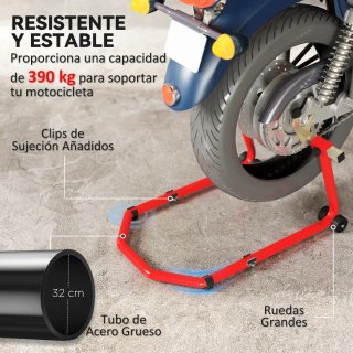 Soporte Rueda Moto Delantera y Trasera