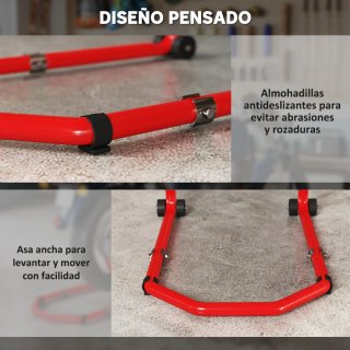 Soporte Rueda Moto Delantera y Trasera