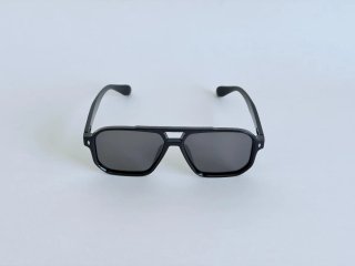 Gafas de Sol Negras y Plateado Polarizadas