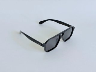 Gafas de Sol Negras y Plateado Polarizadas