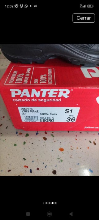 Zapatos de seguridad Panter negros