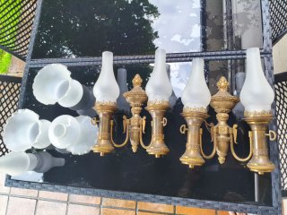 Apliques de Bronce con Tulipas