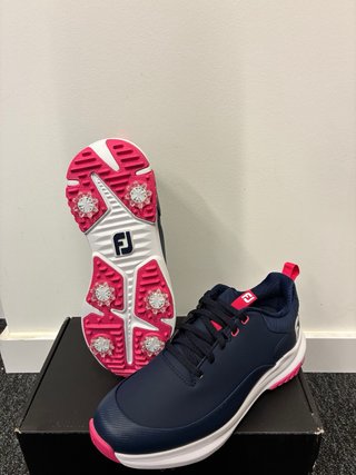 Zapatos Golf Mujer Footjoy Tour Rival Azul/Rosa