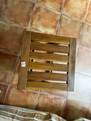 Mesita auxiliar de madera plegable