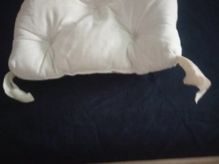 Cojines blancos de tela