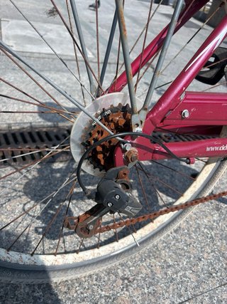 Bici paseo granate vintage