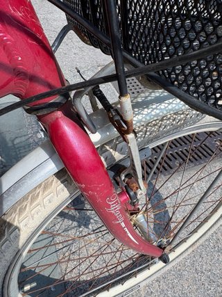 Bici paseo granate vintage