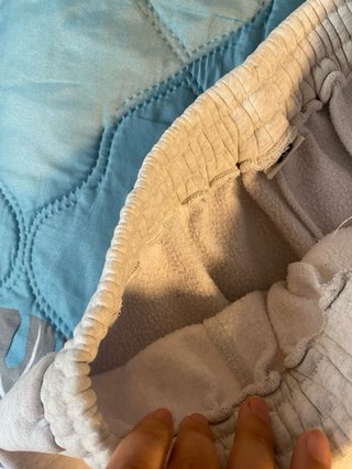 Pantalón chándal gris ancho