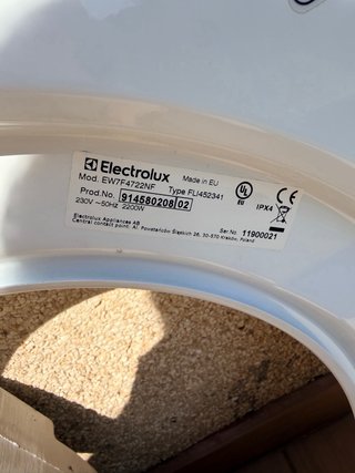Conjunto Piezas lavadora Electrolux