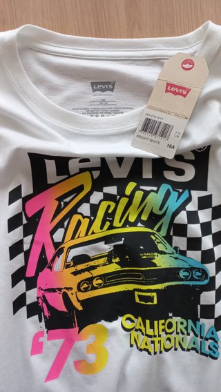 Camiseta Levi's Manga Larga Talla 16 Años