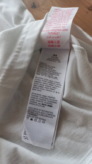 Camiseta Levi's Manga Larga Talla 16 Años