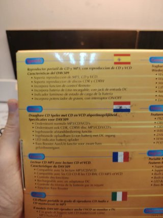 Reproductor CD/VCD/MP3 NAPA DAV309