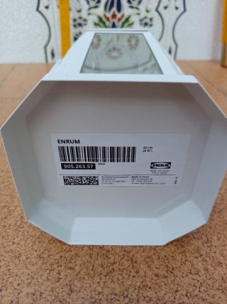 Portavelas blanco sin estrenar