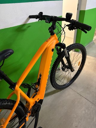 Bicicleta Eléctrica Rockrider E-EXPL 520 Naranja