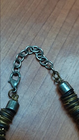 Pulsera arandelas bronce
