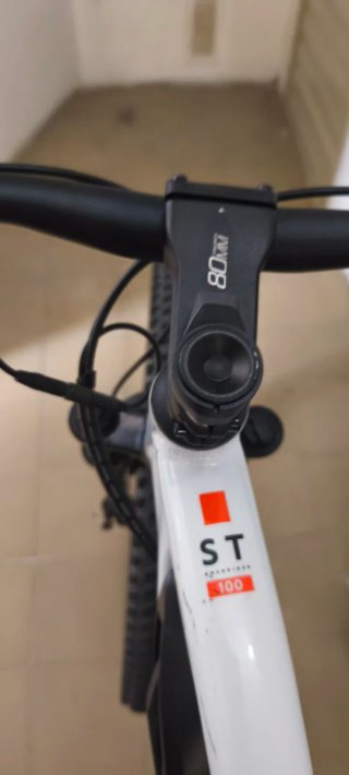 Bicicleta Eléctrica Rockrider Blanca