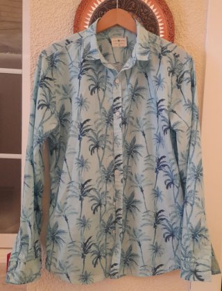 Camisa Estampada Palmeras Alvaro Moreno Talla M