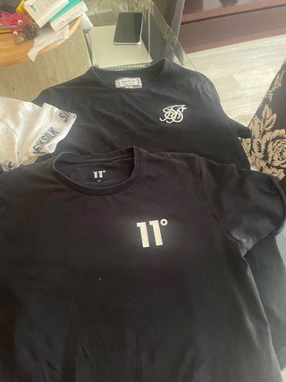 Camisetas SikSilk Negra Talla M y S Camisetas 11o