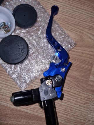 Maneta Freno Delantero Alconstar 22mm Azul