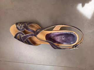 Zapatos tacón Pitillos azul/plata