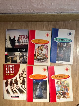 Varios libros en ingles