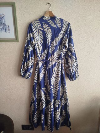 Vestido Mimi mua floral azul talla S sin estrenar