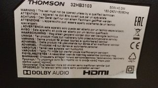 Thomson 32" LED - MHL con fallo iluminación
