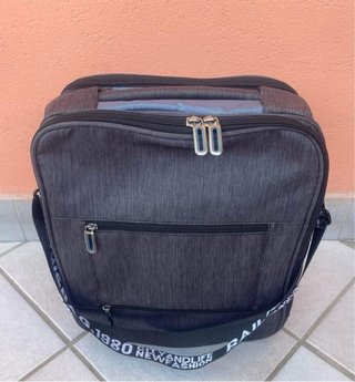 Borsello da viaggio Royal Class blu/grigio