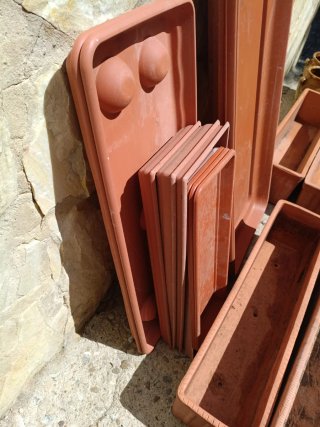 Jardineras de barro