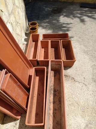 Jardineras de barro